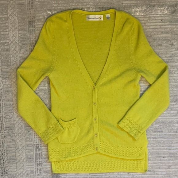 Anthropologie Sweaters - Anthropologie Charlie & Robin 100% Cashmere Cardigan Size S